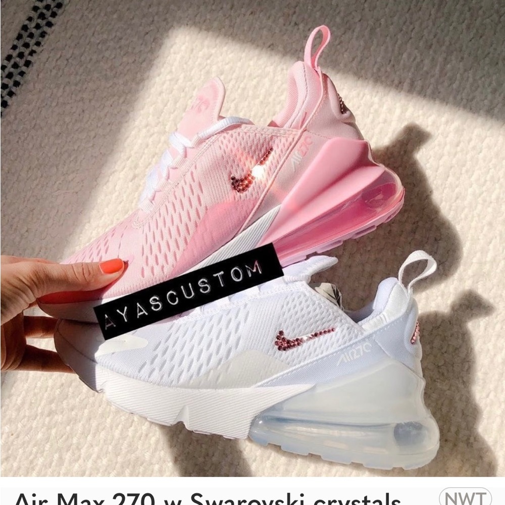 Air max 270 custom pink Swarovski crystal - Picture 2 of 6
